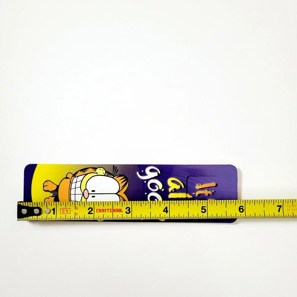 Vintage 90s Garfield Tab Bookmark All Good Jim Davis comic PAWS USA 1998 Antioch